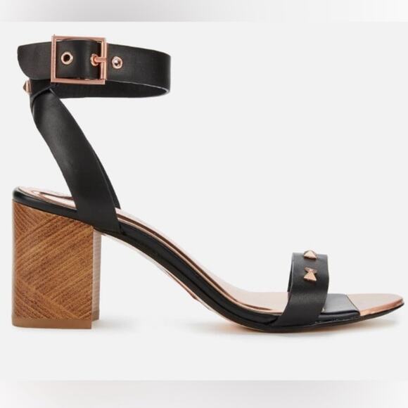 2/$25 Ted Baker Biah Sandals Heels Block Heel Bows Feminine Lovecore Girly 9 - Picture 2 of 13